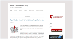Desktop Screenshot of bryanzimmermansblog.com